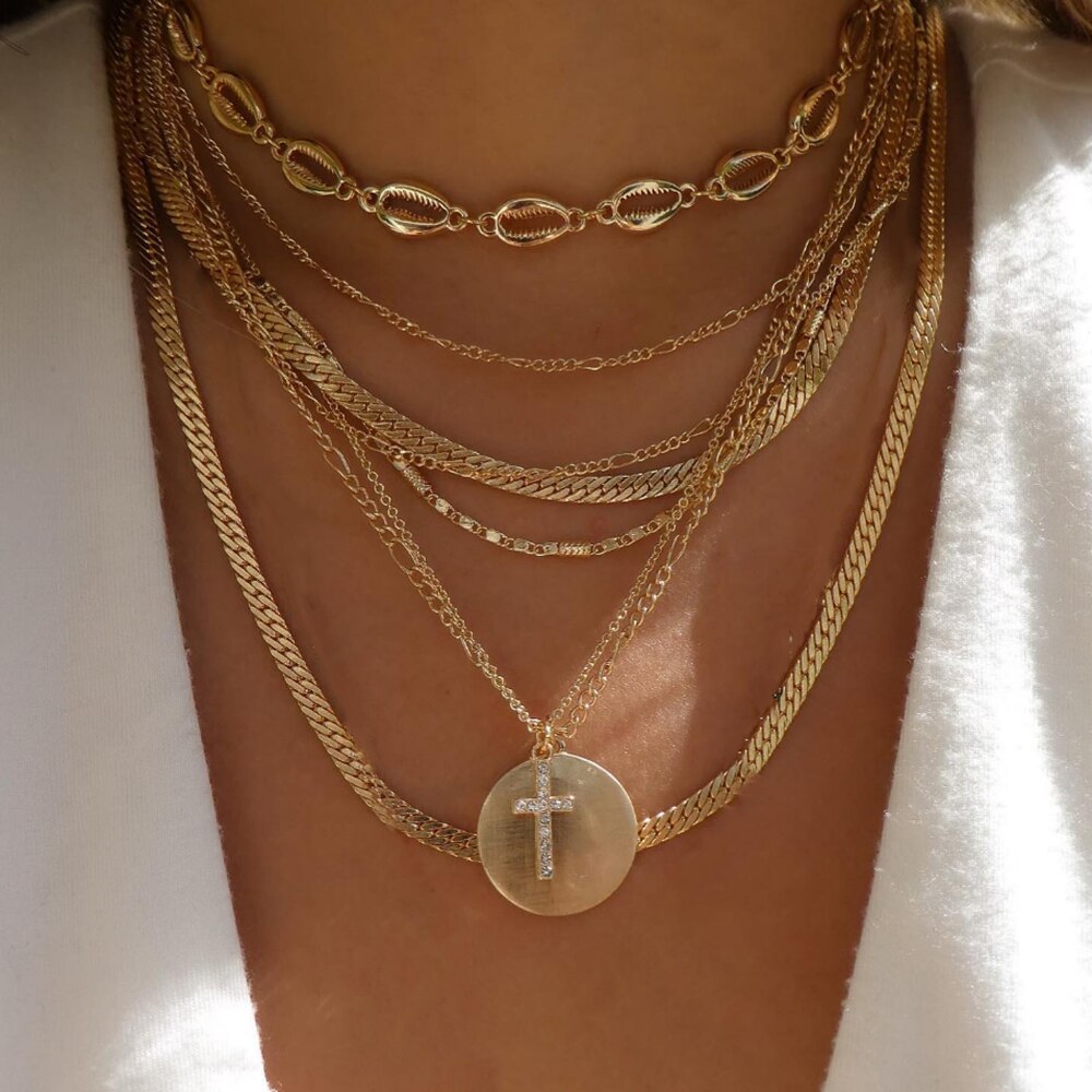 Fashion Crystal Multilayer Necklace for Women