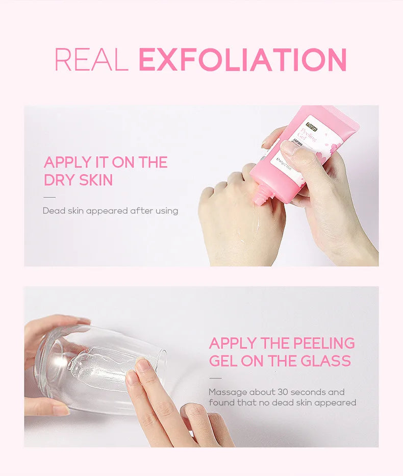 Gel Exfoliante Peeling Facial 60g Hidratante, Blanqueador y Reparador Tratamiento para Acné y Puntos Negros