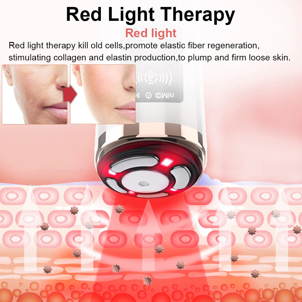 Mini Dispositivo HIFU Facial para Lifting Masajeador Facial con Microcorriente para la Piel