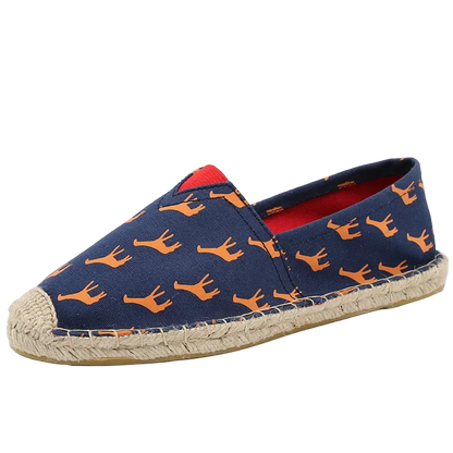Alpargatas mocasines casuales unisex de lona transpirable sin cordones de graffiti y diseño