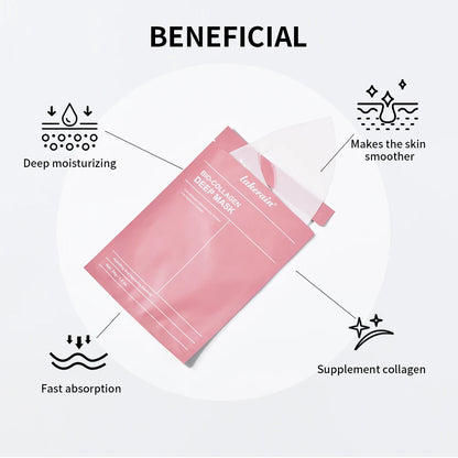 2/4/12 Bio-Collagen Hydrating Hydrogel Mask Improves Elasticity, Minimizes Pores and Provides Firmness
