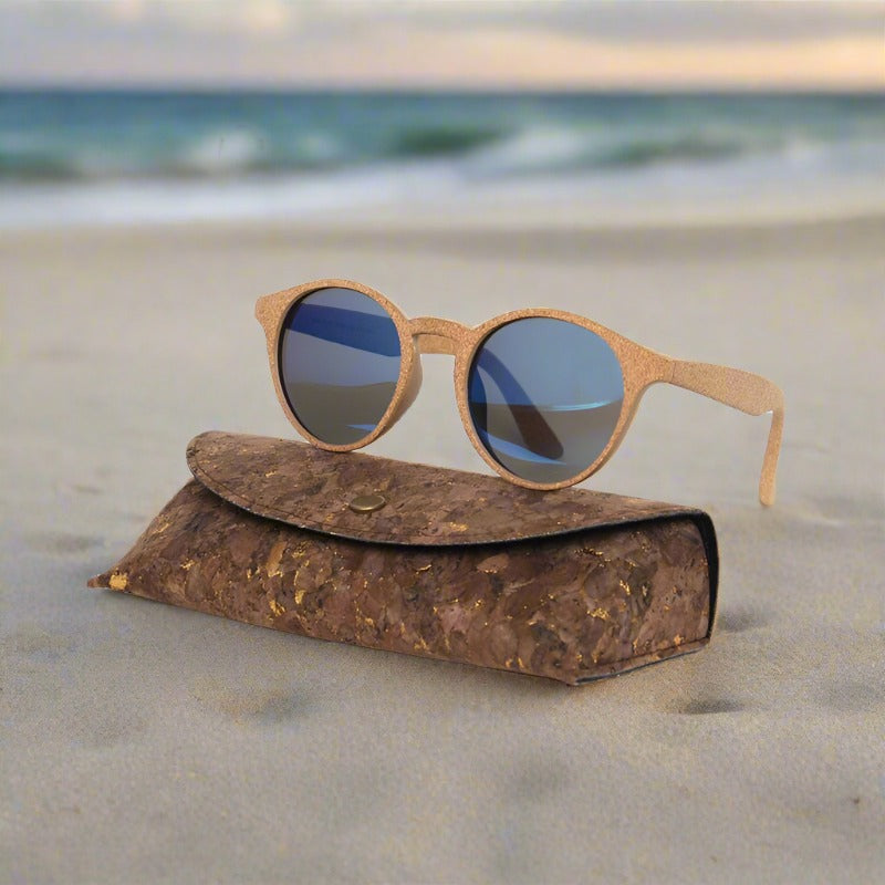 Lentes de Sol Ovaladas de Madera de Bambú