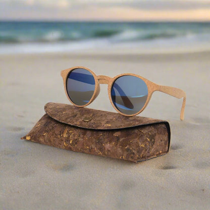 Lentes de Sol Ovaladas de Madera de Bambú