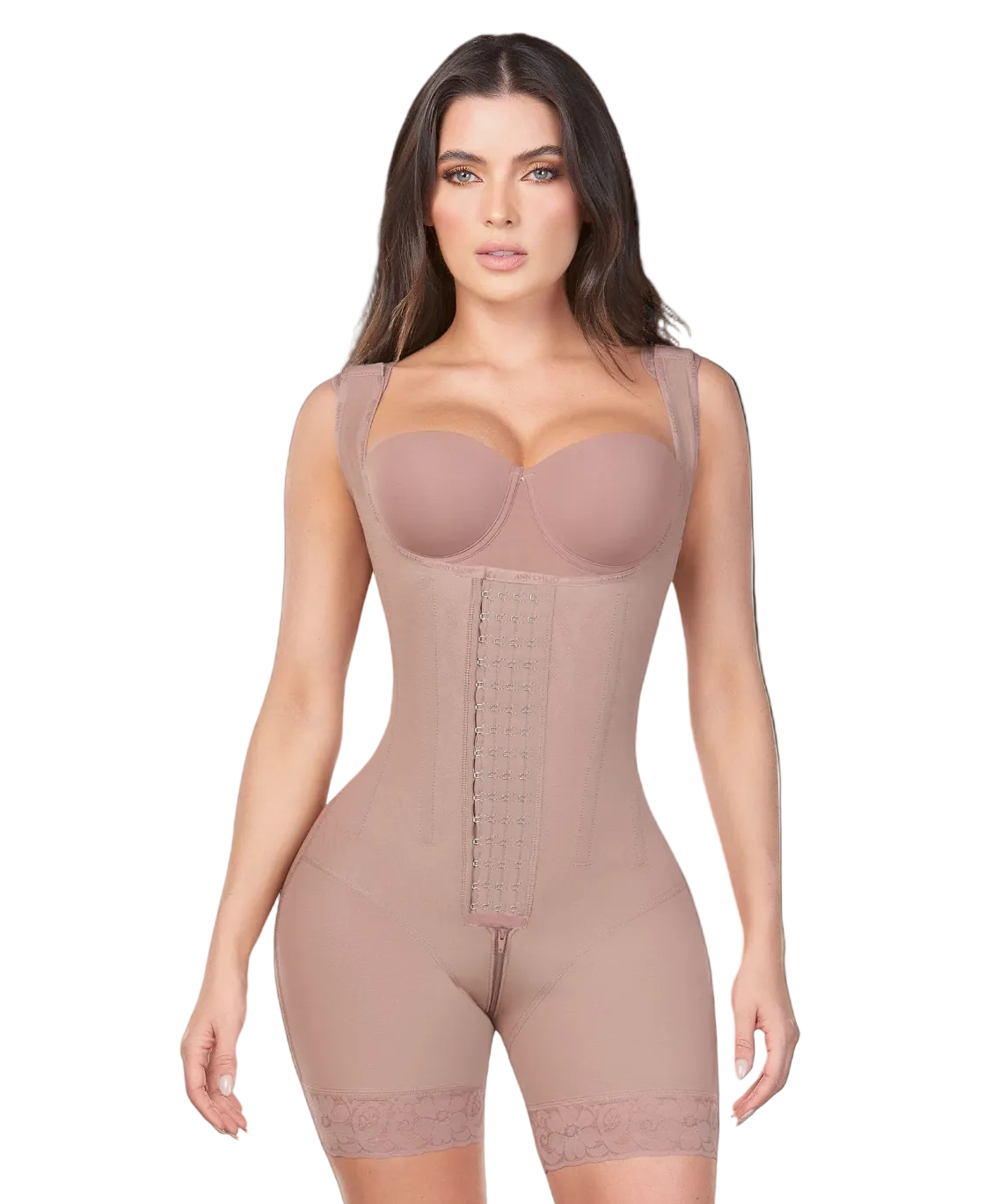 Faja short con 4 broches levanta glúteos y control abdomen – Ann Chery 5165
