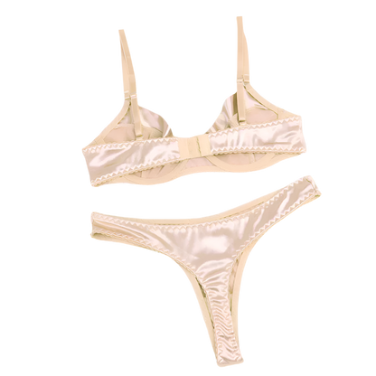 Silk Lingerie Set Bra and Panties