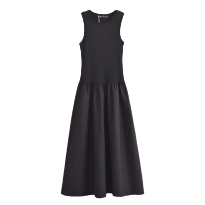 Vestido Largo sin Mangas para Mujer Color Caqui Elegante y Casual Estilo Y2K