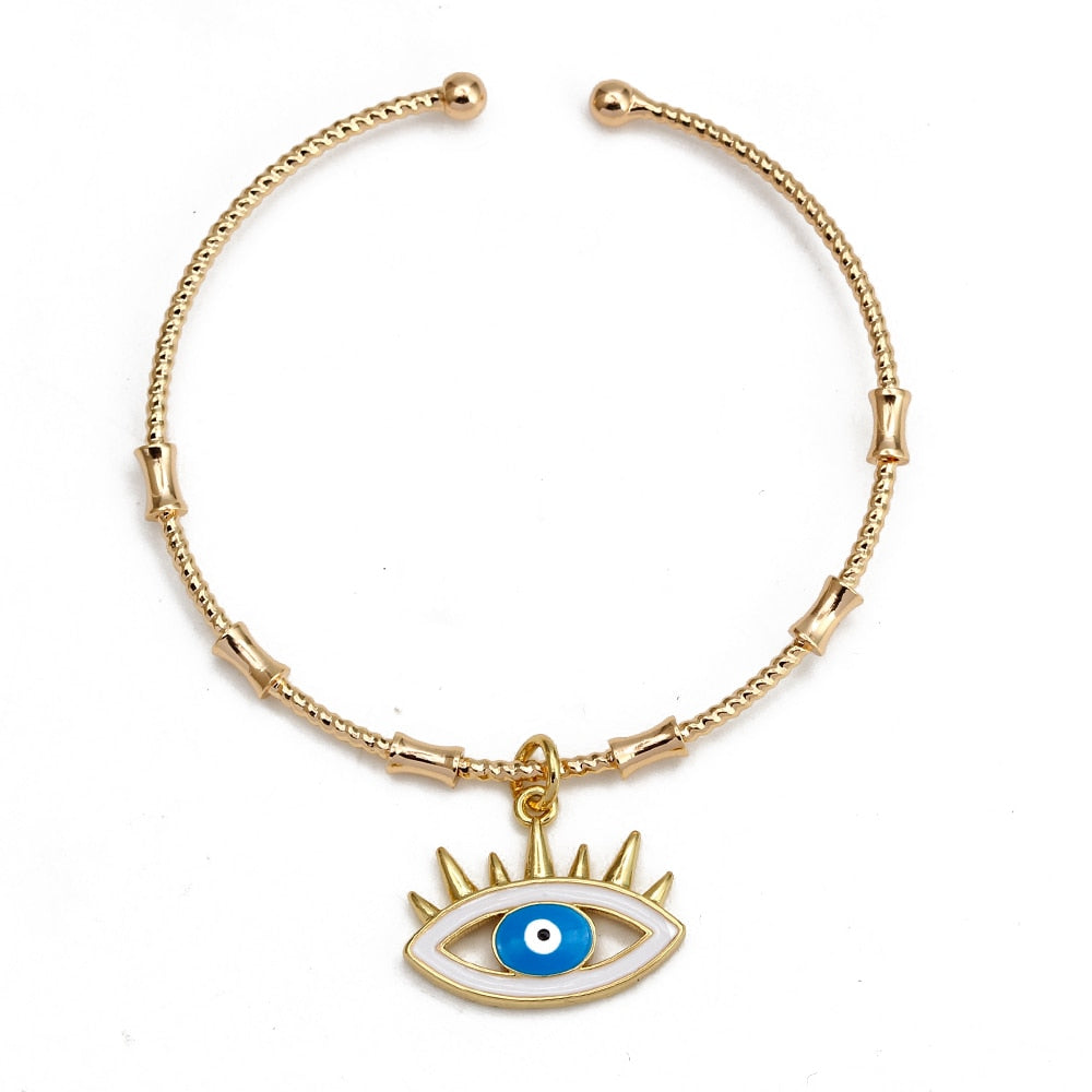 Pulsera Brazalete de Ojo Turco Ajustable