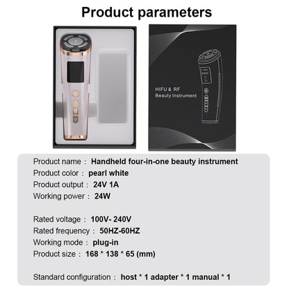 Mini Dispositivo HIFU Facial para Lifting Masajeador Facial con Microcorriente para la Piel