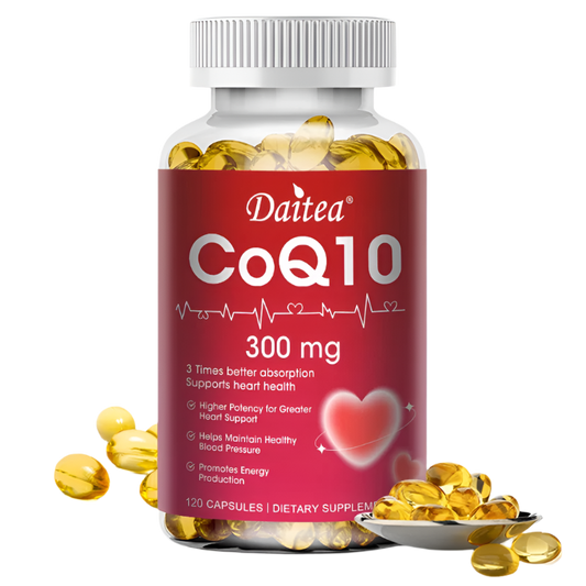 Coenzima Q10 300 mg con 3x absorción es antioxidante para salud del corazón y producción de energía
