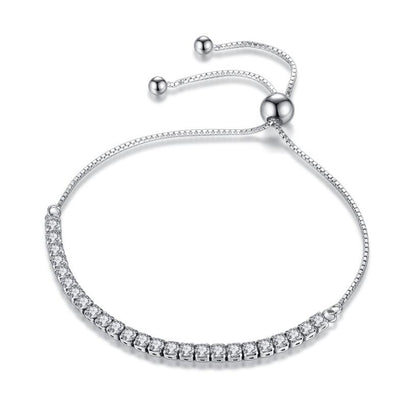 Pulsera de Tenis Moissanita 2-6.5mm para Mujer Plata Esterlina 925