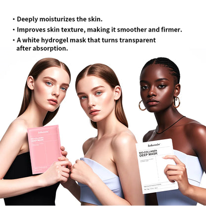 2/4/12 Bio-Collagen Hydrating Hydrogel Mask Improves Elasticity, Minimizes Pores and Provides Firmness