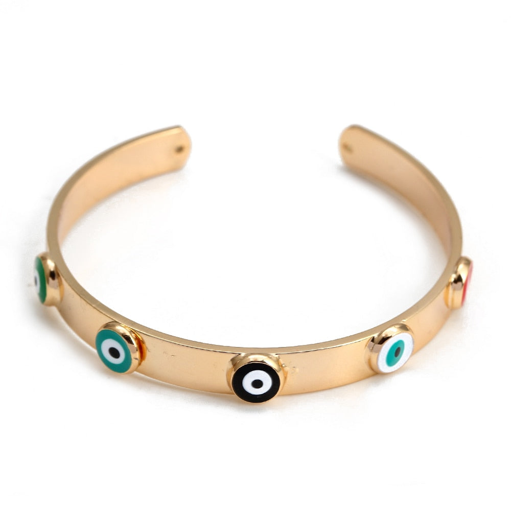 Pulsera Brazalete de Ojo Turco Ajustable