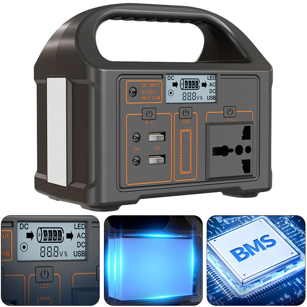 LiFePO4 Battery 110/220V Power Supply for Camping and Emergencies