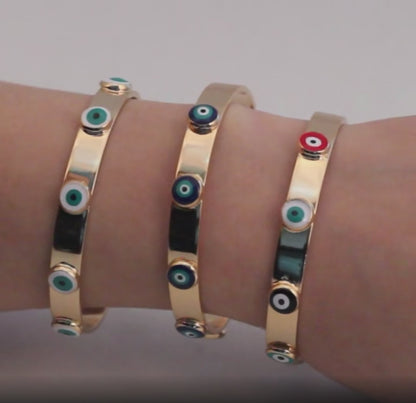Pulsera Brazalete de Ojo Turco Ajustable